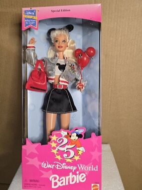 Disney Walt Disney World Barbie - Pink, Black & Silver Special Edition